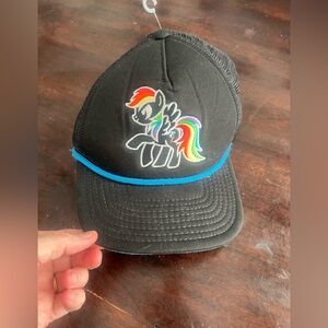 Hasbro Black Hat with Colorful Pony Design
